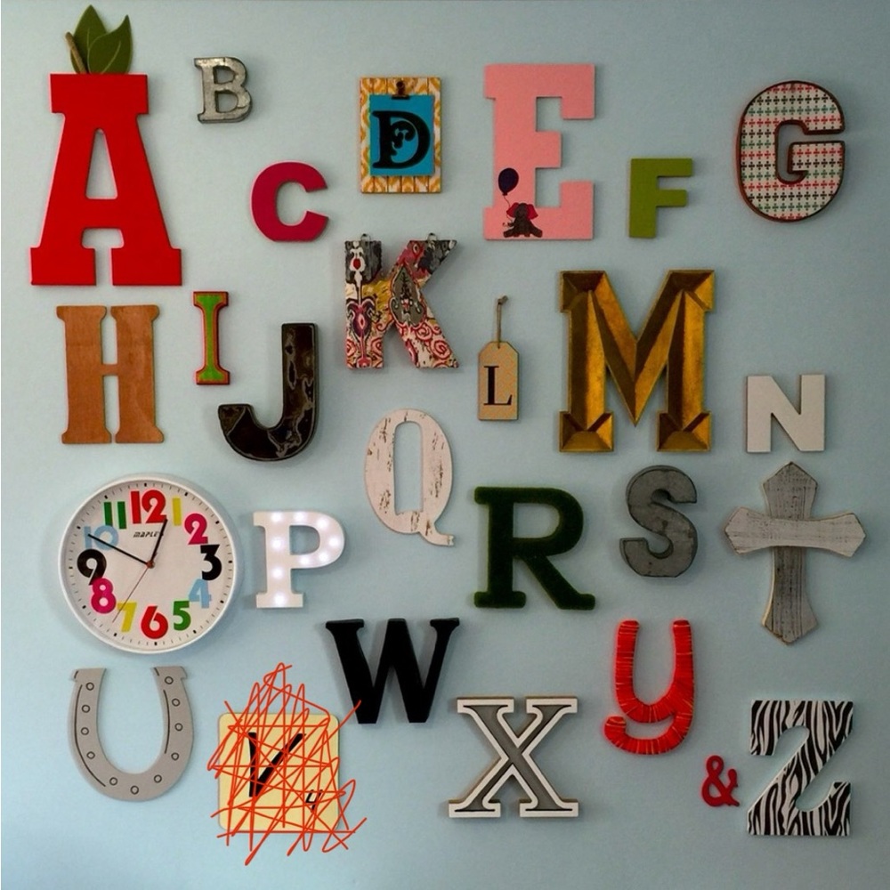 ABC wall decor